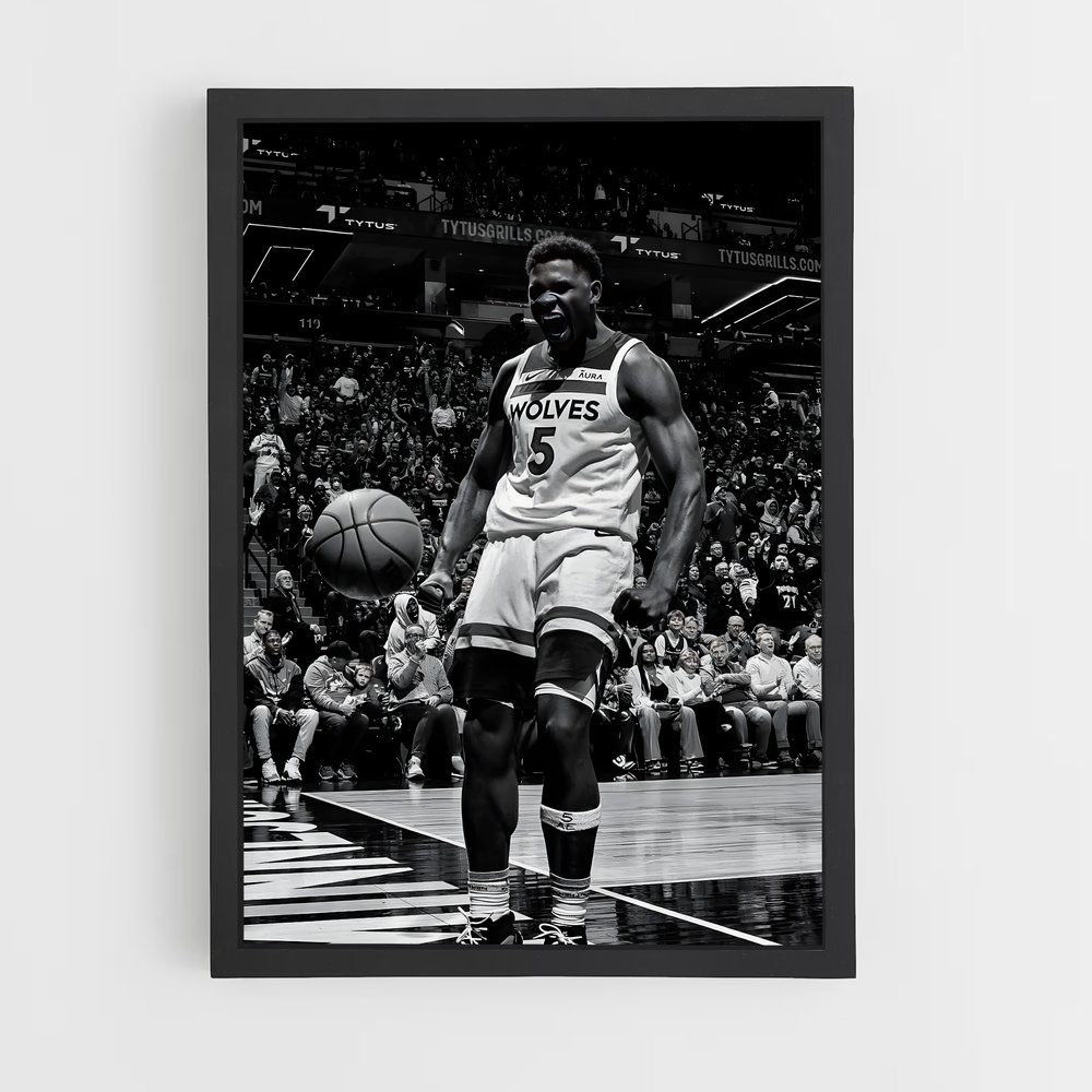 Poster Anthony edwards – affiche Basketball (vue 2)